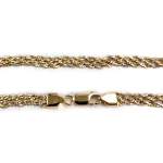 Tweedehands ketting van 750 drievoudig goud, gedraaide schakels, 46 cm – afbeelding 3