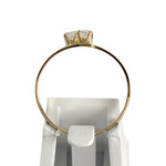 Bague d'occasion or 750 jaune zirconias - vue 3