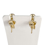 Boucles d'oreilles d'occasion or 750 jaune perle de culture - vue 3