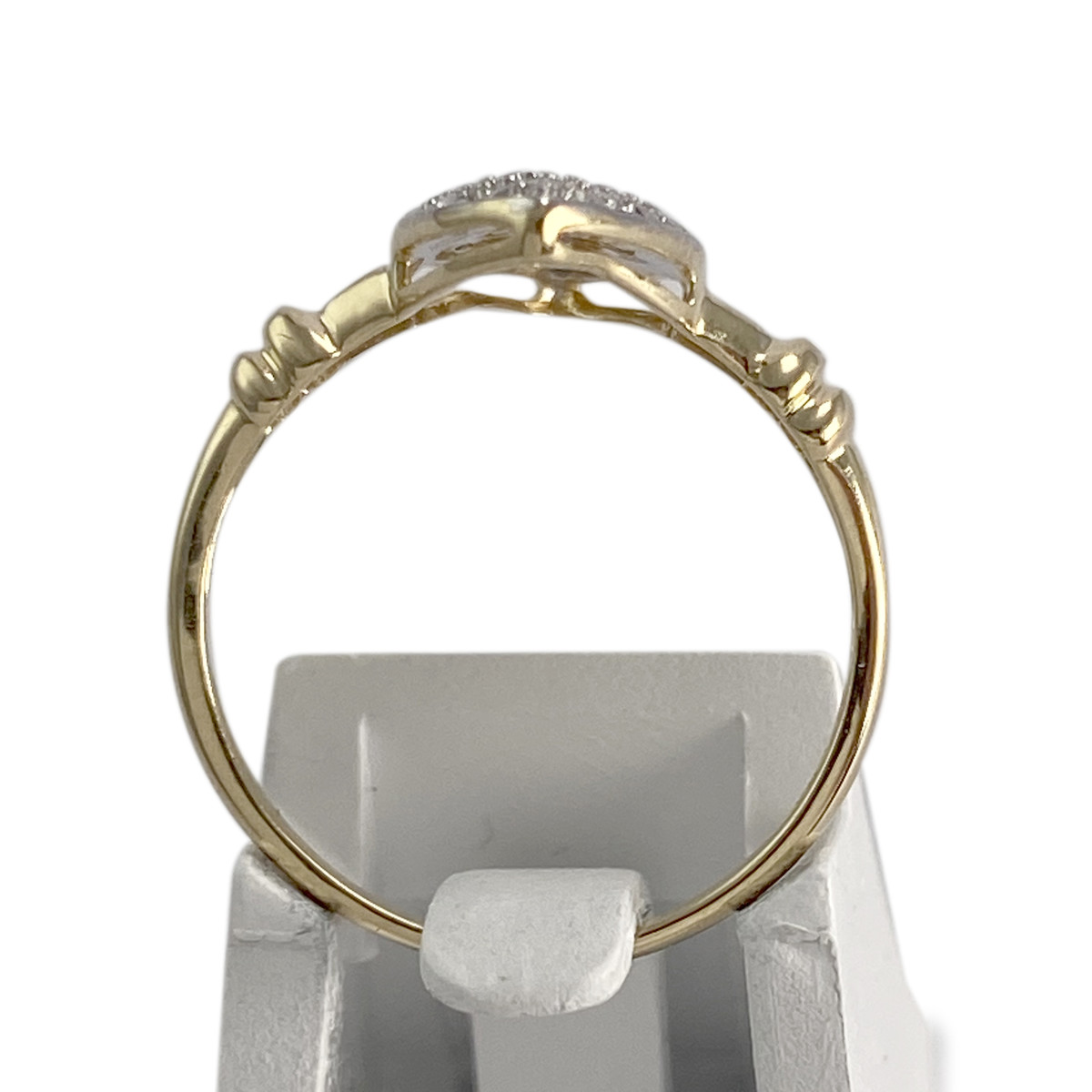 Bague d'occasion 2 ors 750 marquise diamants - vue 3