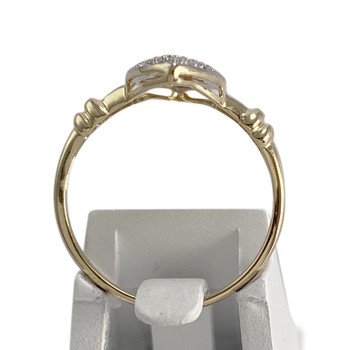 Bague d'occasion 2 ors 750 marquise diamants