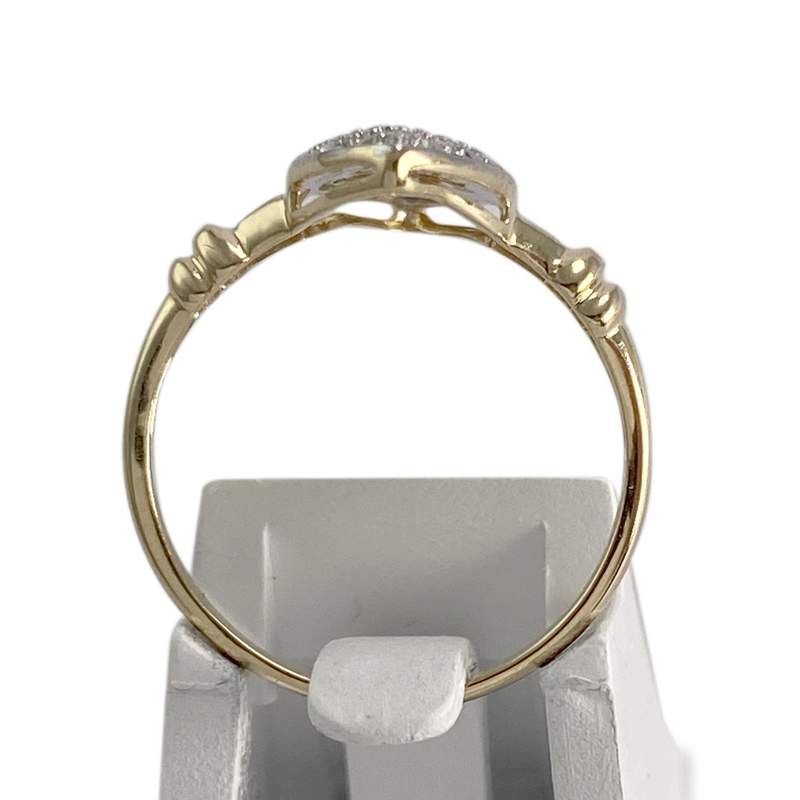 Bague d'occasion 2 ors 750 marquise diamants - vue 3