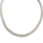 Collier d'occasion or 750 jaune perle de culture de chine - vue 1