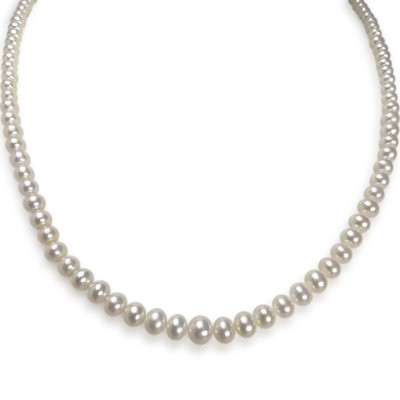 Collier d'occasion or 750 jaune perle de culture de chine