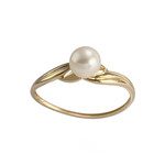 Bague d'occasion or 750 jaune perle de culture - vue 1