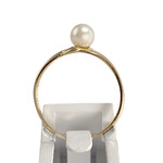 Bague d'occasion or 750 jaune perle de culture - vue 3