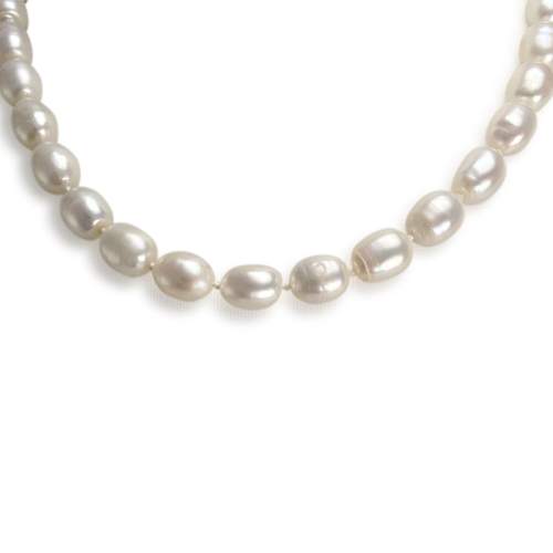 Pre-owned 750 yellow gold necklace with cultured pearls