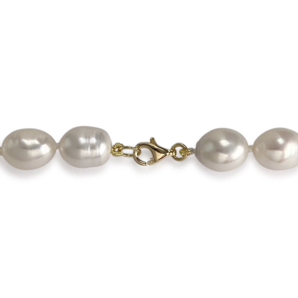 Collier d'occasion or 750 jaune perles de culture - vue 3