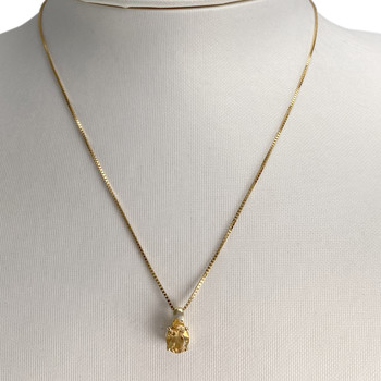 Collier d'occasion or 750 jaune diamant citrine