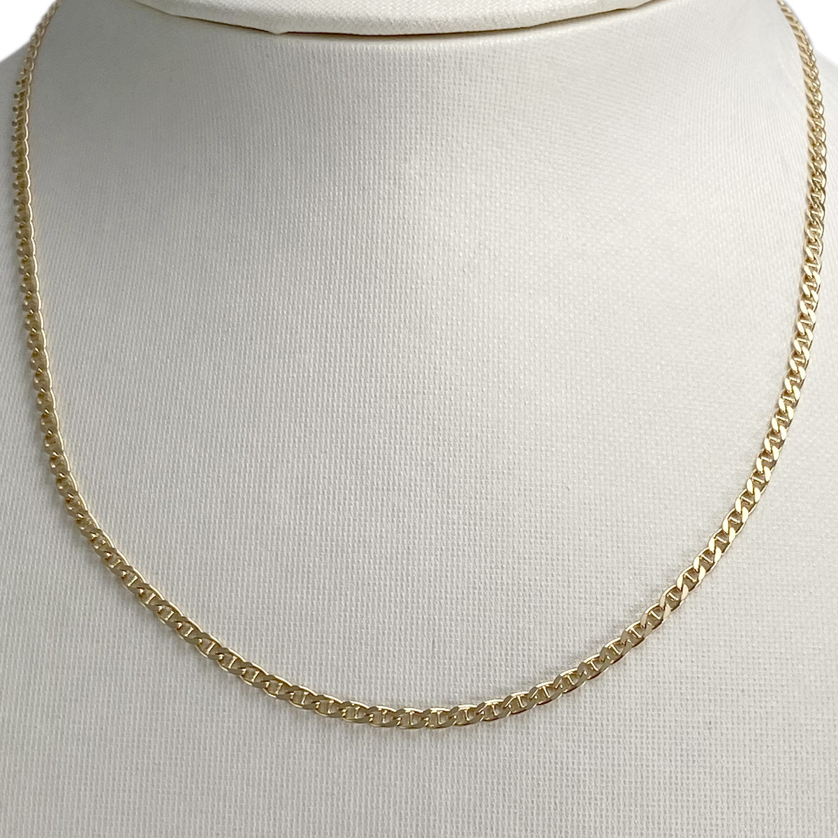 Collier d'occasion or 750 jaune maille fantaisie - vue 2