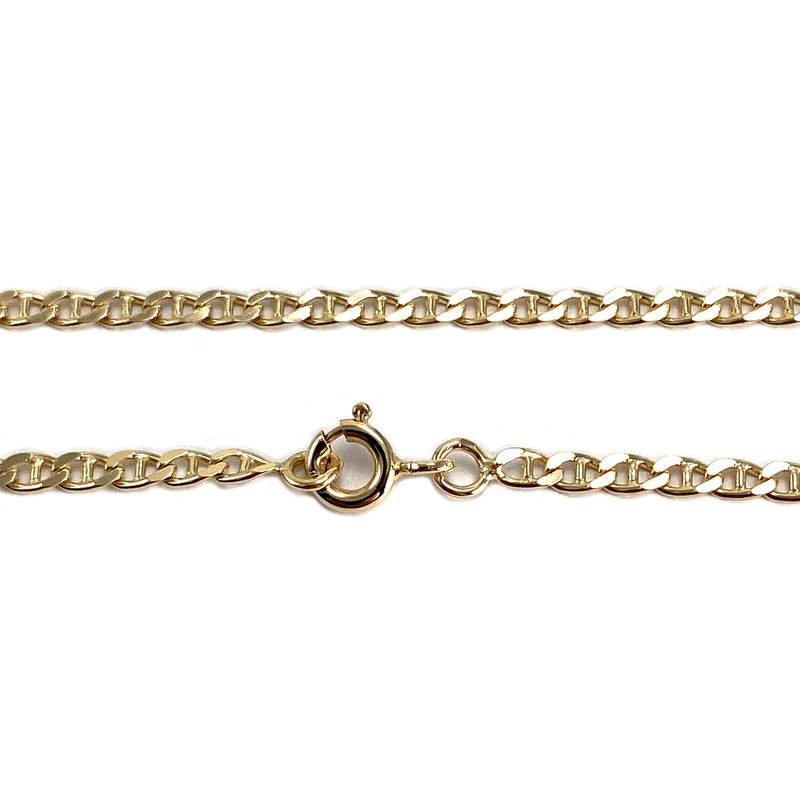 Collier d'occasion or 750 jaune maille fantaisie - vue 3