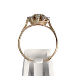 Bague d'occasion 2 ors 750 fleur diamants - vue 3