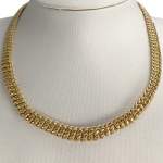 Collier d'occasion or 750 jaune maille américaine 46 cm - vue 2