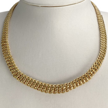 Collier d'occasion or 750 jaune maille américaine
