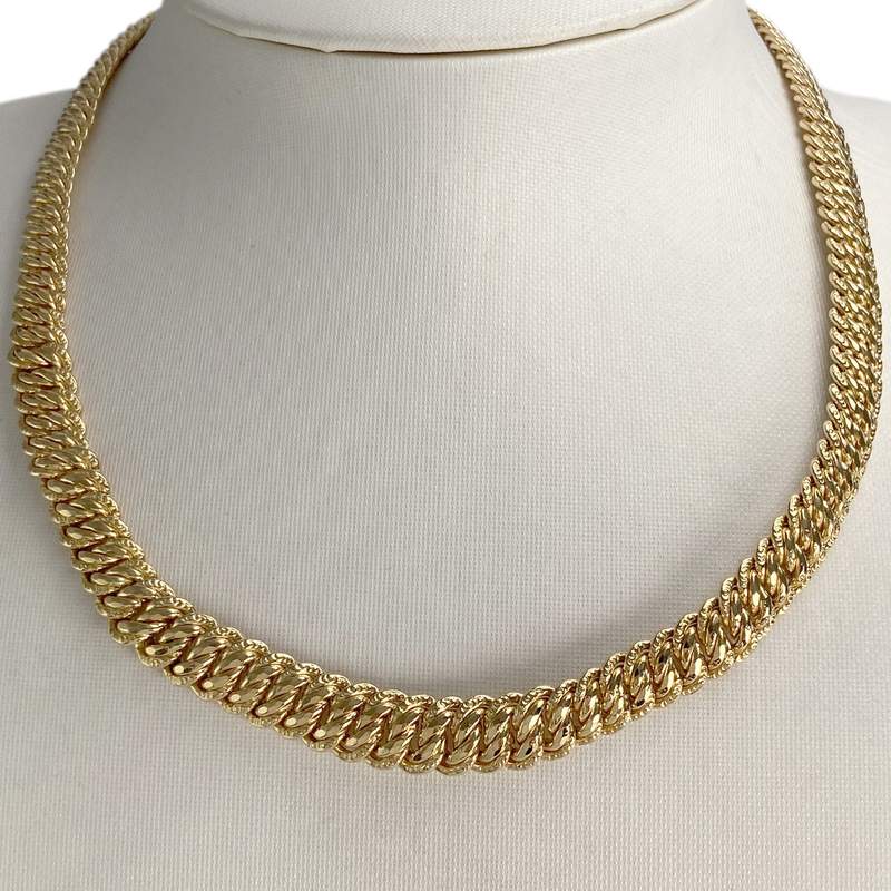 Collier d'occasion or 750 jaune maille américaine - vue 2