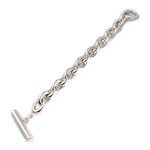 Bracelet d'occasion argent gris maille fantaisie - vue 2