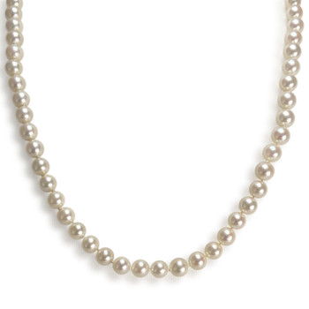 Collier d'occasion or 750 jaune perle de culture diamant