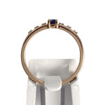 Bague MAUBOUSSIN d'occasion or 750 jaune diamant saphir - vue 3