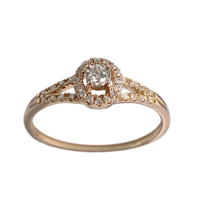 Bague MAUBOUSSIN d'occasion or rose 750  diamant