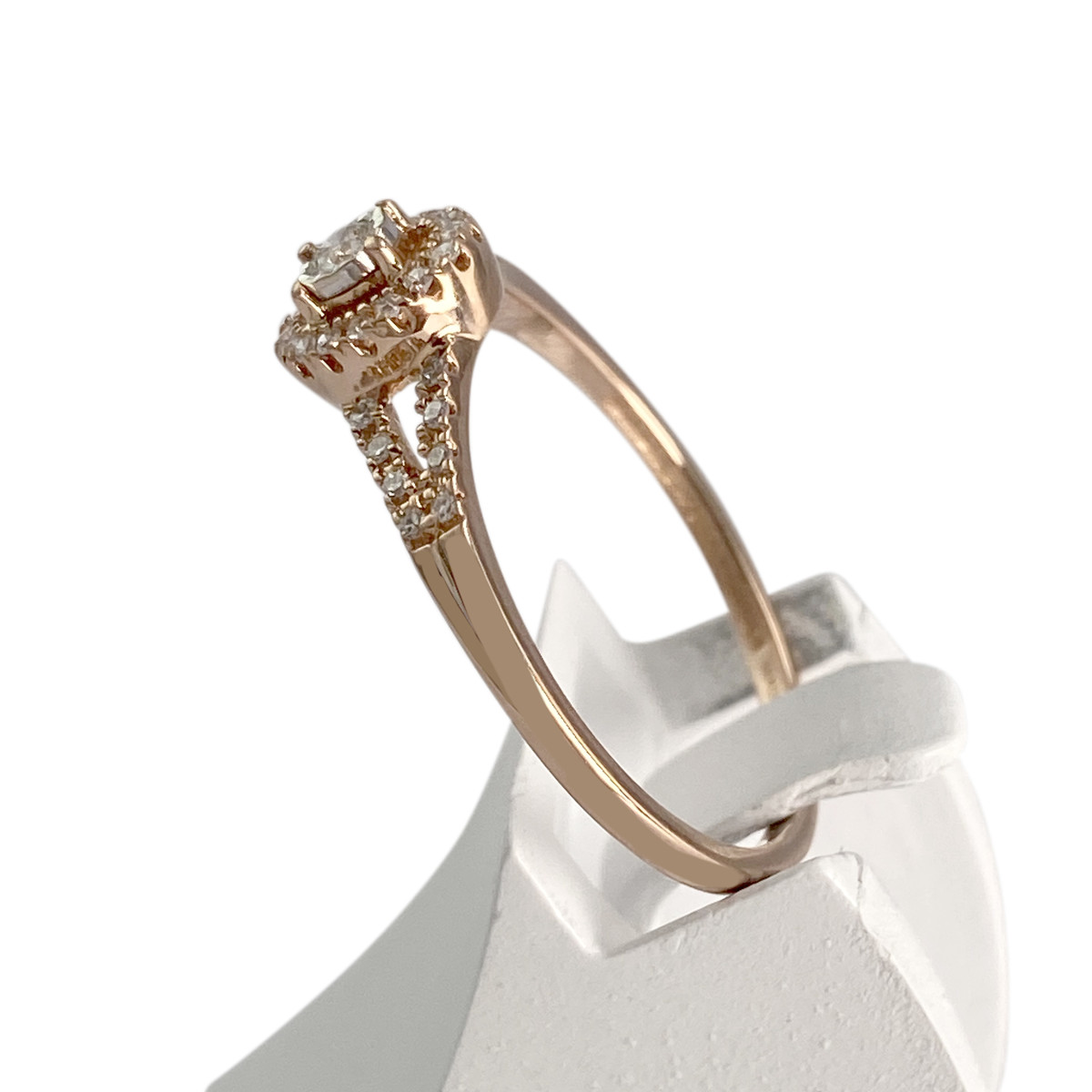 Bague MAUBOUSSIN d'occasion or rose 750  diamant - vue 2