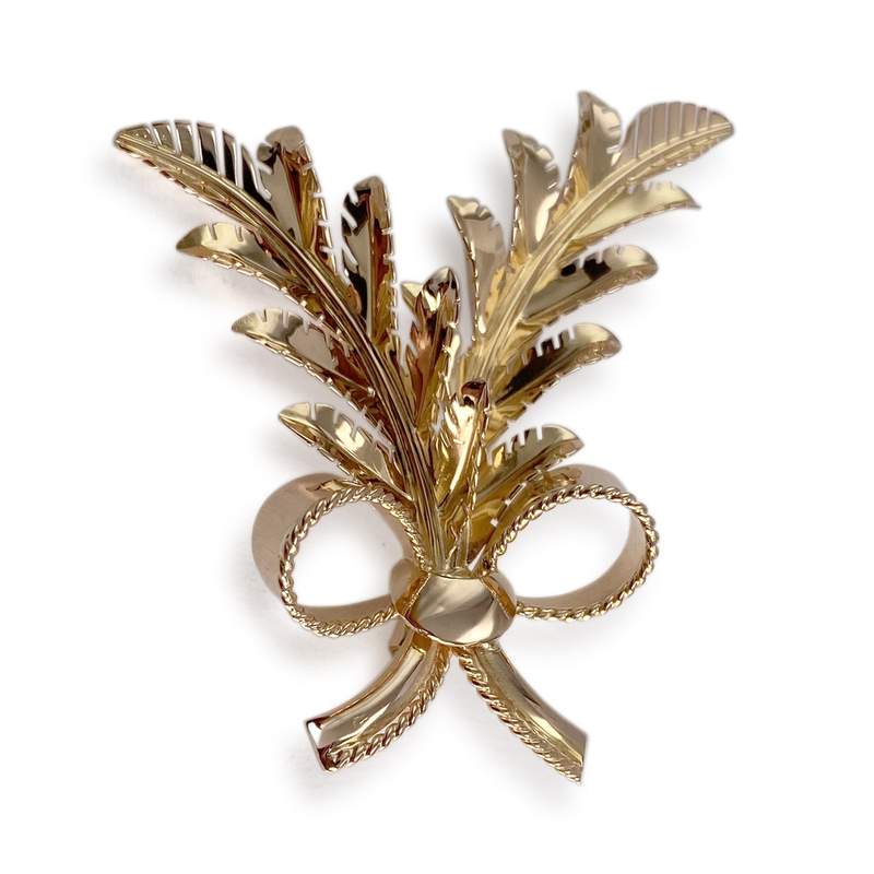 Tweedehands broche van 750 geelgoud - afbeelding 1