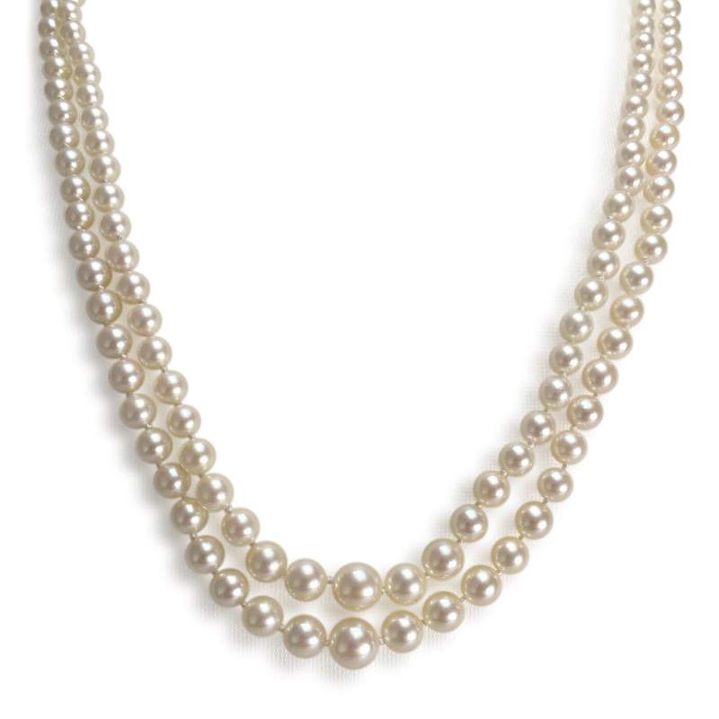 Collier d'occasion or 750 jaune perle de culture - vue 1
