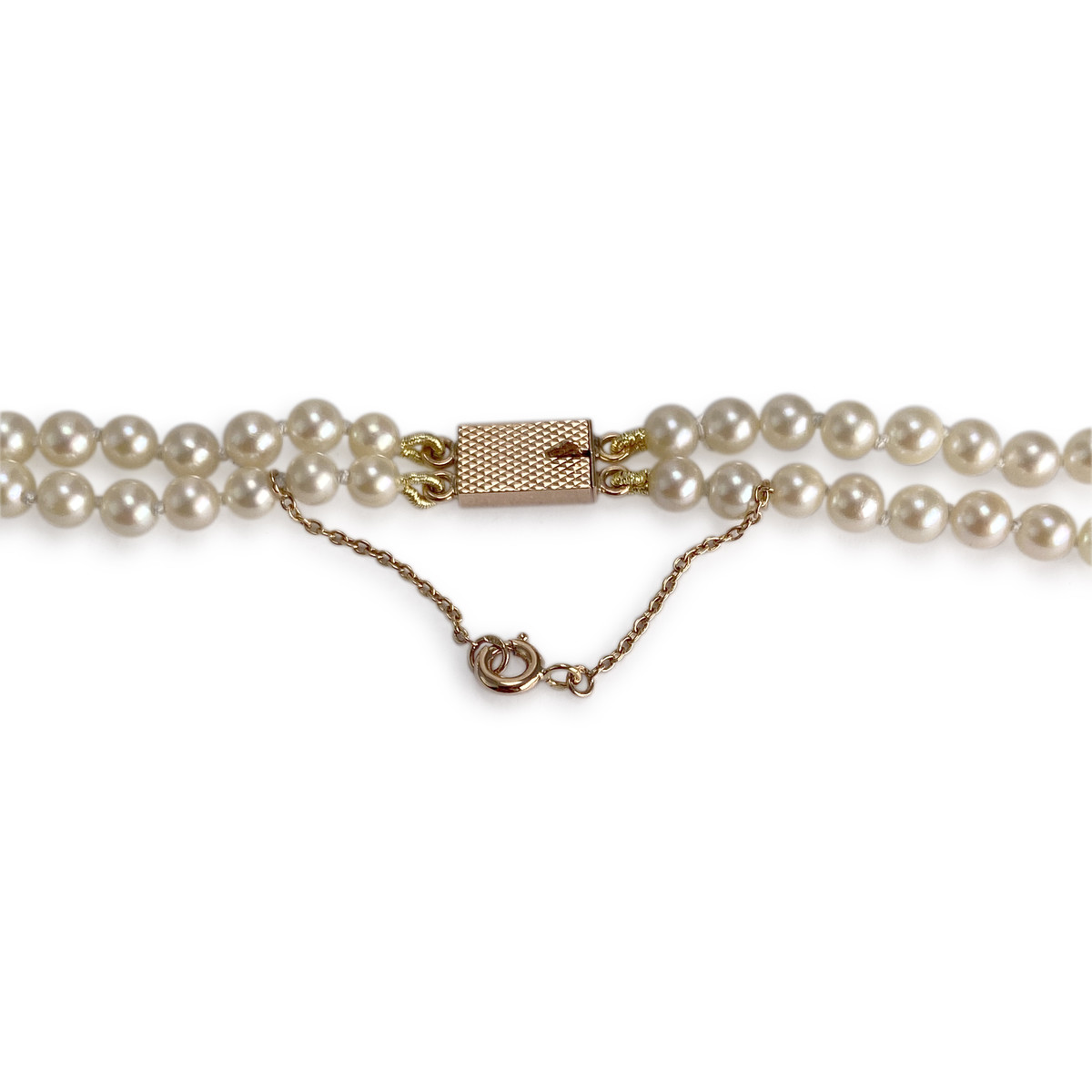 Collier d'occasion or 750 jaune perle de culture - vue 3