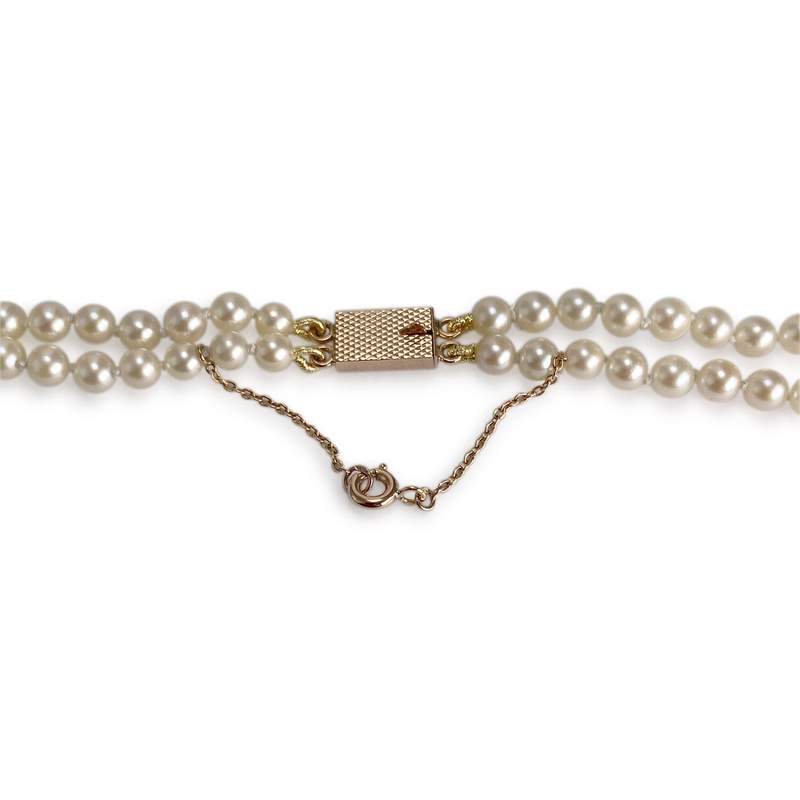 Collier d'occasion or 750 jaune perle de culture - vue 3