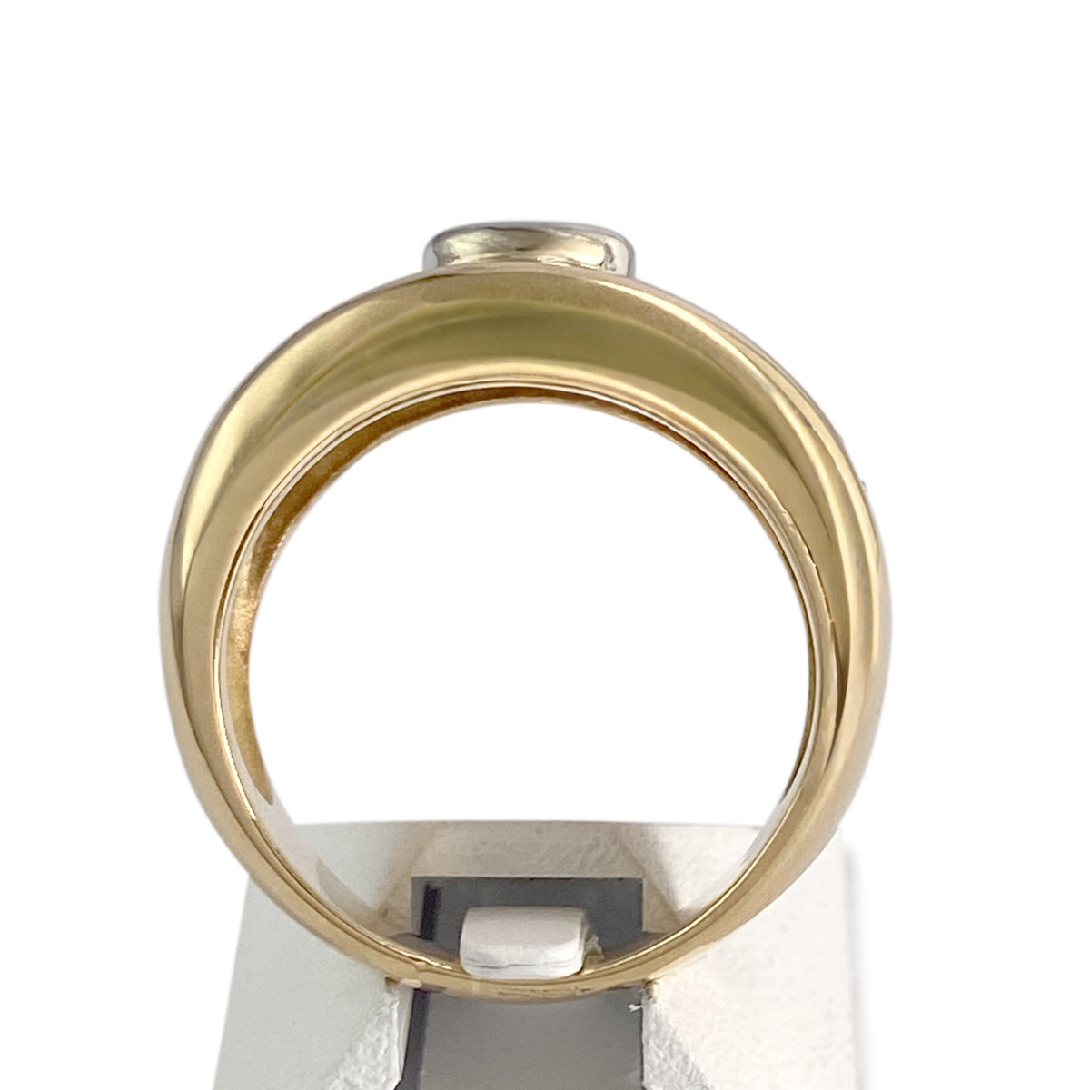 Bague d'occasion or 750 2 tons diamants - vue 3