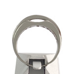 Bague d'occasion or 750 blanc diamants - vue 3