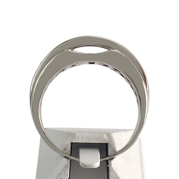 Bague d'occasion or 750 blanc diamants