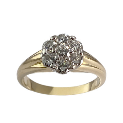 Bague d'occasion 2 ors 750 diamants