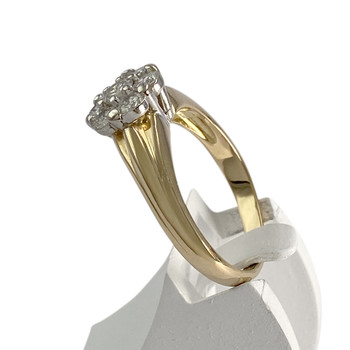 Bague d'occasion 2 ors 750 diamants