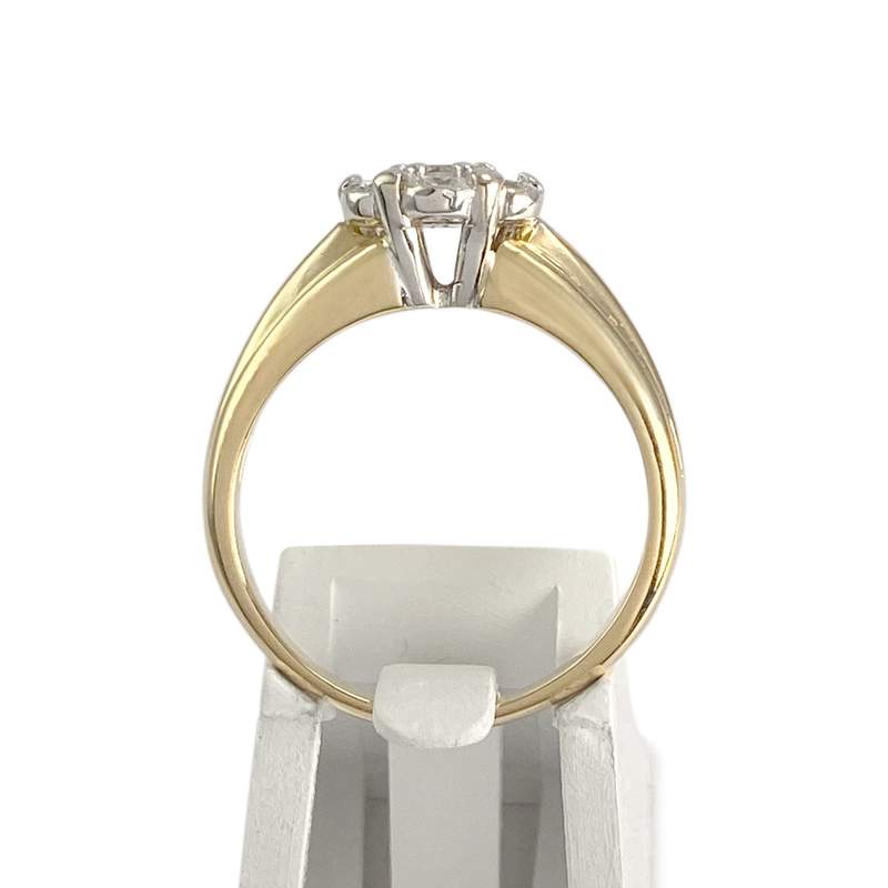 Bague d'occasion 2 ors 750 diamants - vue 3