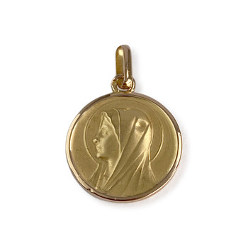 Médaille vierge d'occasion or 750 jaune nacre