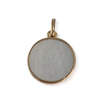 Médaille vierge d'occasion or 750 jaune nacre