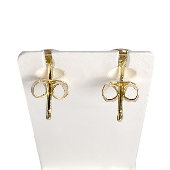 Boucles d'oreilles d'occasion or 750 jaune diamants