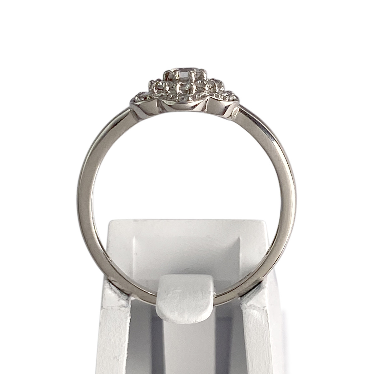 Bague d'occasion or 375 blanc zirconias - vue 3