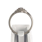 Bague d'occasion or 375 blanc zirconias - vue 3