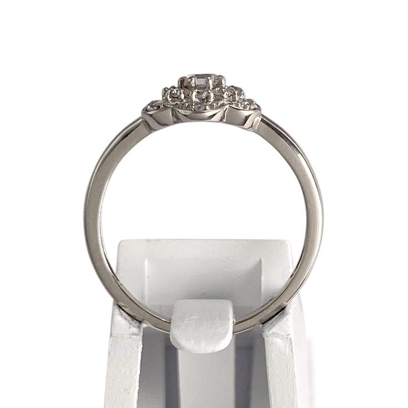 Bague d'occasion or 375 blanc zirconias - vue 3