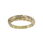 Bague d'occasion or 750 jaune diamants - vue 1