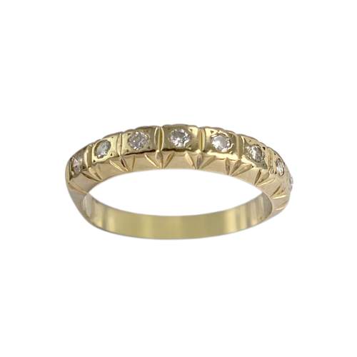Bague d'occasion or 750 jaune diamants