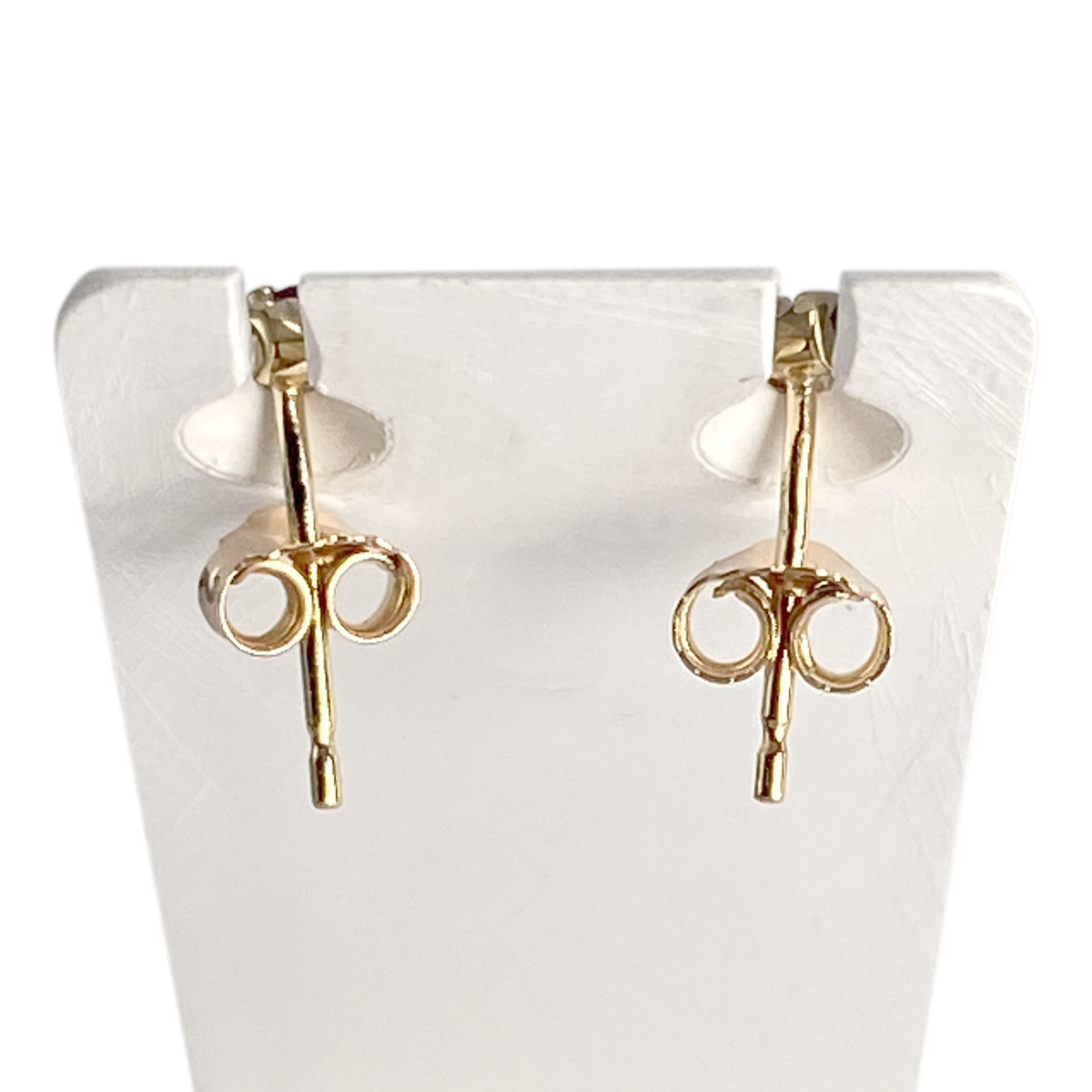 Boucles d'oreilles d'occasion or 750 jaune topazes traitées sky blue citrines péridots et améthystes - vue 3