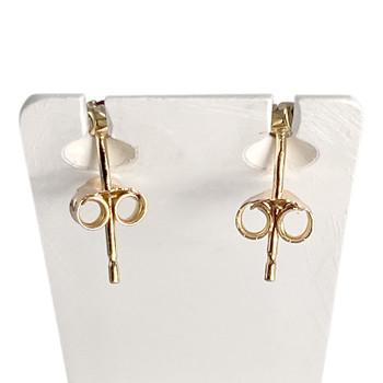 Boucles d'oreilles d'occasion or 750 jaune topazes traitées sky blue citrines péridots et améthystes