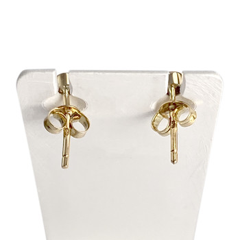 Boucles d'oreilles d'occasion or 750 jaune améthystes et zirconias