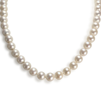 Collier d'occasion or 750 jaune maille perles de culture