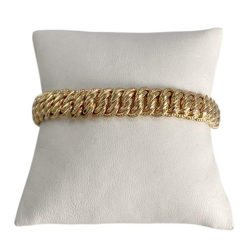 Bracelet d'occasion or 750 jaune maille américaine