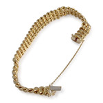 Bracelet d'occasion or 750 jaune maille américaine - vue 2