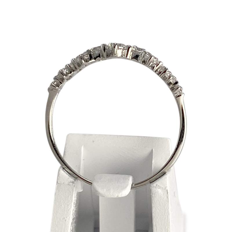 Bague d'occasion or 375 blanc zirconias - vue 3