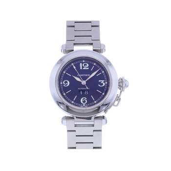 Montre d'occasion CARTIER Pasha femme automatique bracelet acier